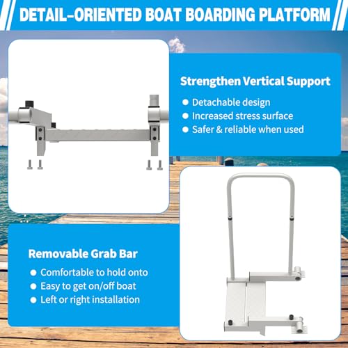 Boat Boarding Platform and Dock Extension Step Up & Down Fixed P430