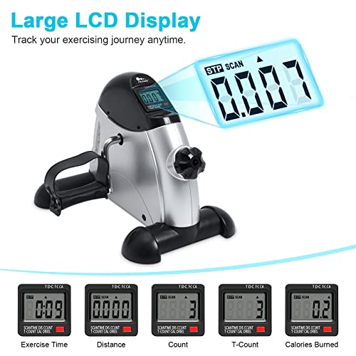 Under Desk Bike Pedal Exerciser with LCD Display A386994
