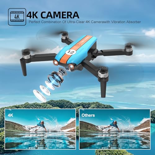 Drone with 4K Camera for Adults, Foldable FPV Quadcopter, 26 Mins Flight Time G1529