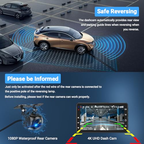 Dash Cam 1080P FHD with 32GB Card, Night Vision, 170° Wide Angle S2225
