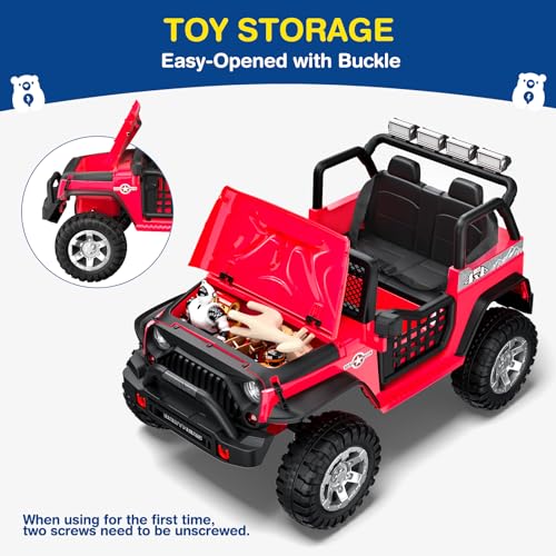12V Kids Electric Ride On Car with Remote Control, 4-Wheel Suspension, Bluetooth Speaker P8629