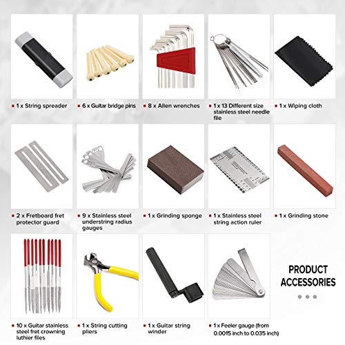 Guitar Repair Maintenance Tool Kit with Carry Bag L3289