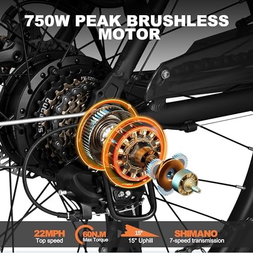 Electric Bike for Adults - 1000W Brushless Motor, Removable Battery, 7-Speed Commuter Z1037