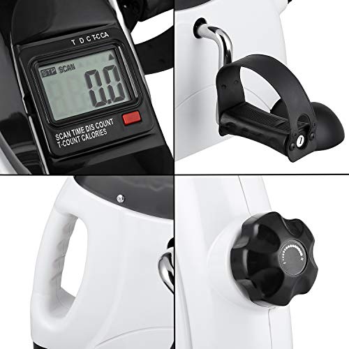 Under Desk Bike Pedal Exerciser with LCD Display A386994