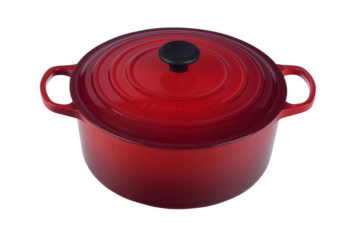 5.5 qt Enameled Cast Iron Round Dutch Oven, Cherry V824