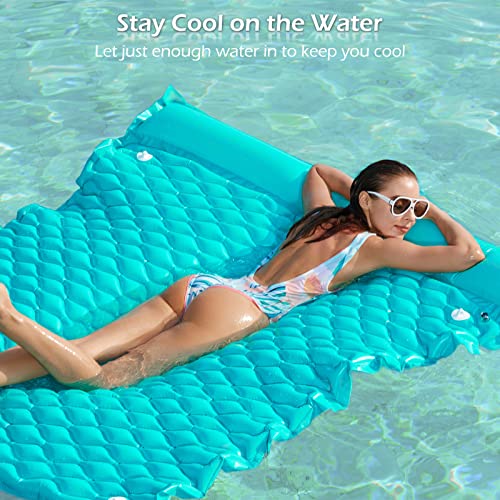 Giant Inflatable Floating Water Mat for Pool Lake Beach H3699
