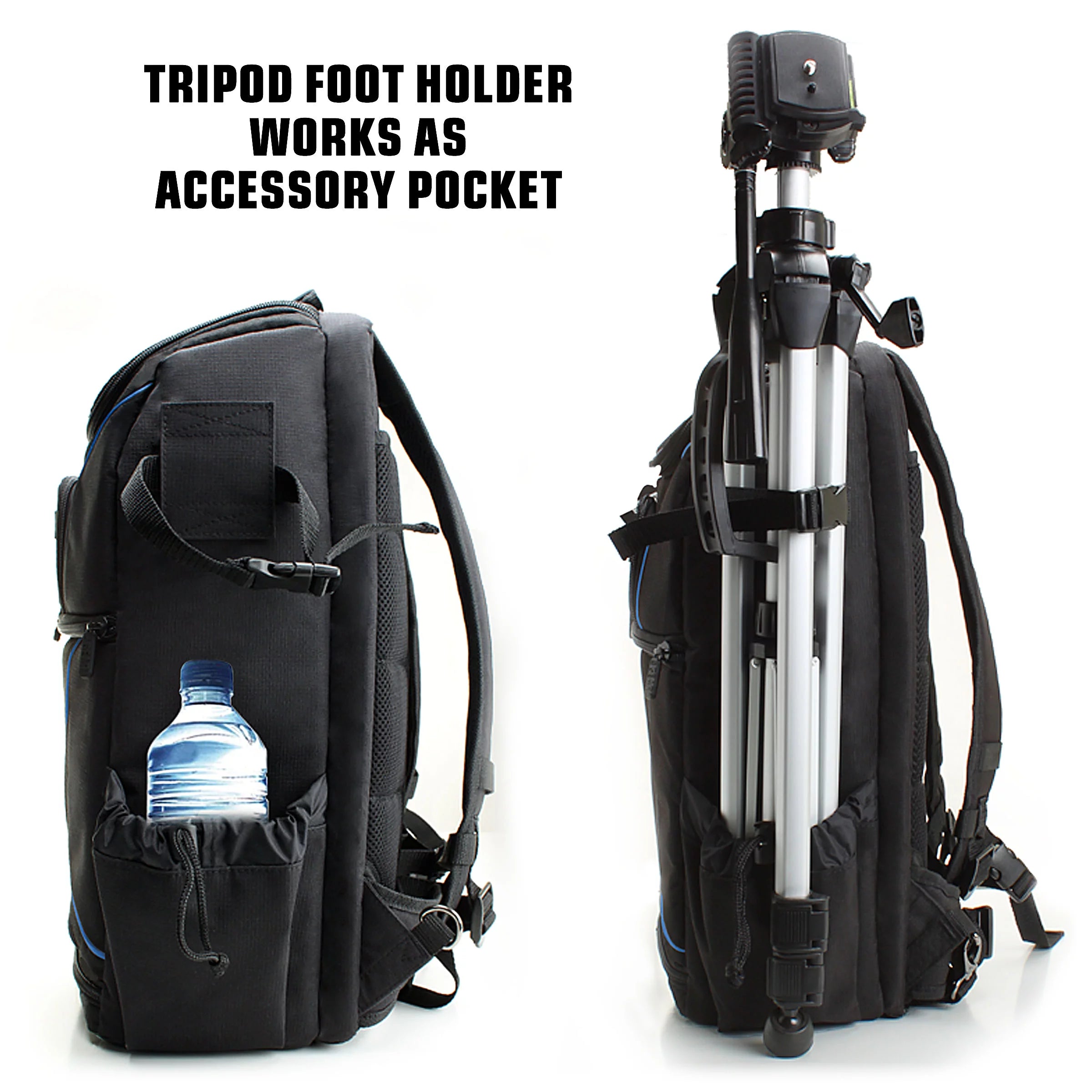 DSLR Camera Backpack with Tripod Holder and Laptop Compartment O9657