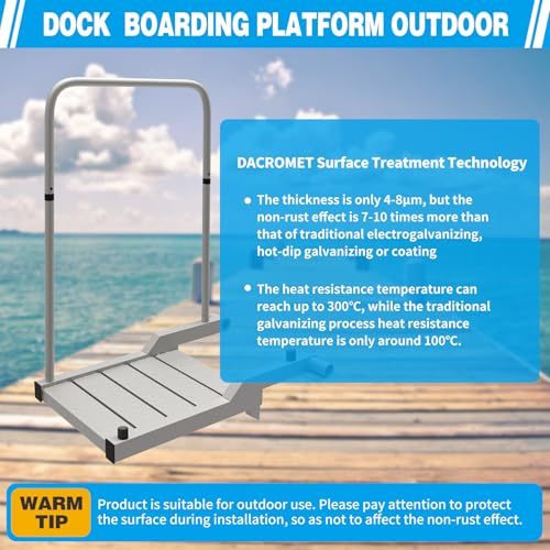 Boat Boarding Platform and Dock Extension Step Up & Down Fixed P430