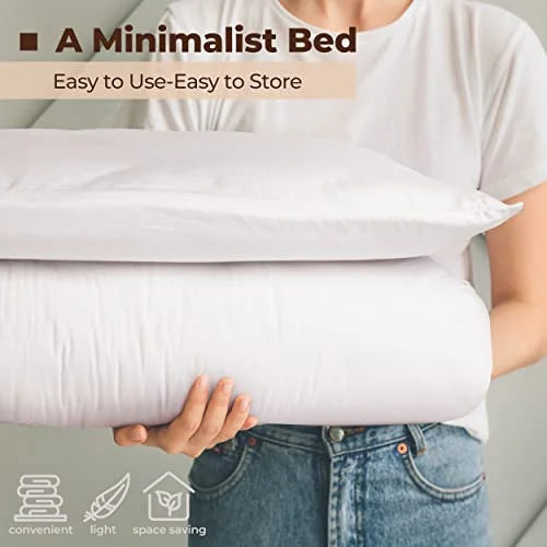 Japanese Floor Mattress with Cotton Zip Cover G4276