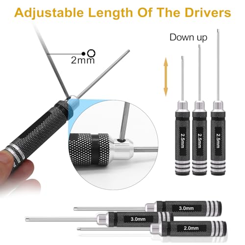 RC Car Tool Kit Hex Screwdriver Set with Pliers Wrench Body Reamer M35204