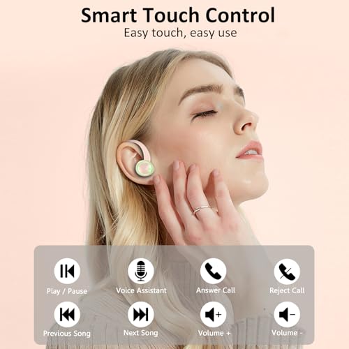 Wireless Earbuds Bluetooth 5.4 with Noise Cancelling Mic, IP7 Waterproof for Running Z469