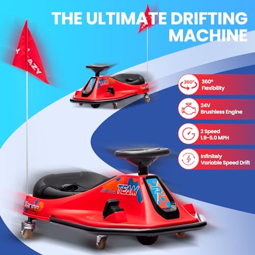 24V Electric Go Kart Drifting Car with 360° Rotation N6384