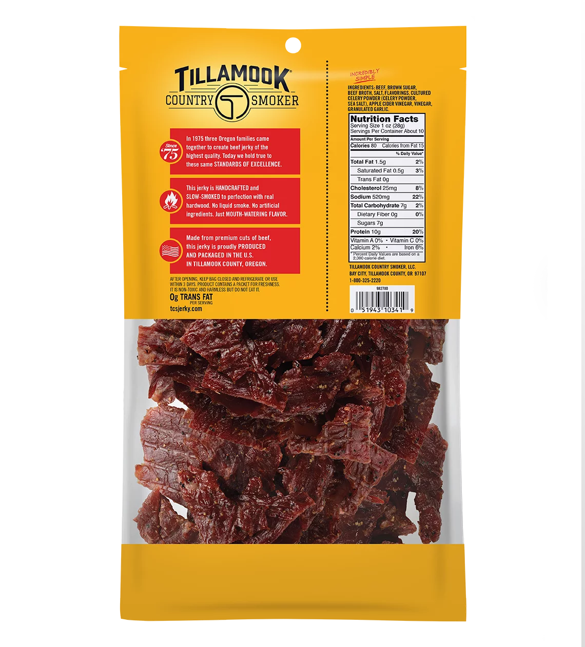 Beef Jerky, 10 Oz Pouch W603928