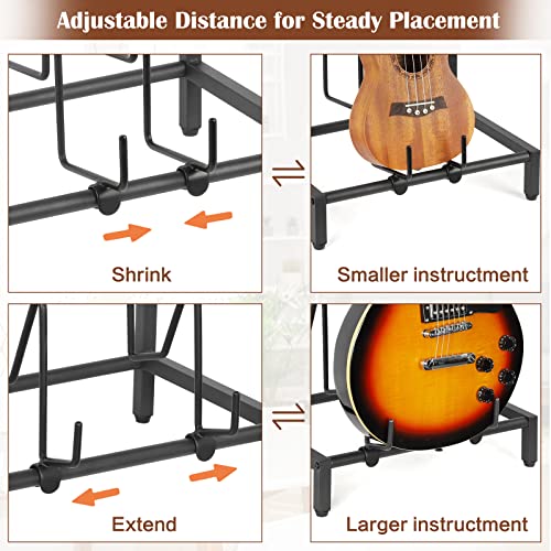 Guitar Stand 4-Tier Rack Holder for Acoustic, Electric, Bass R41022