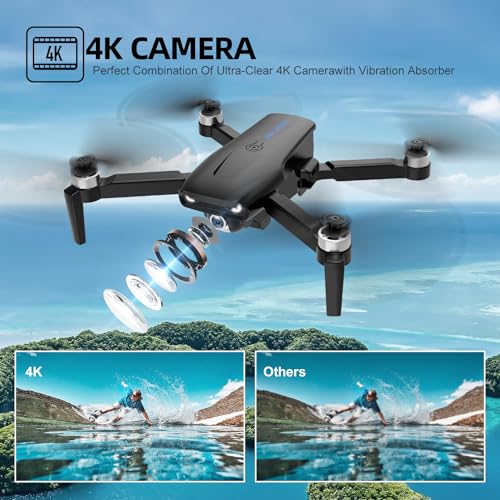 Drone with 4K Camera for Adults, Foldable FPV Quadcopter, 26 Mins Flight Time G1529
