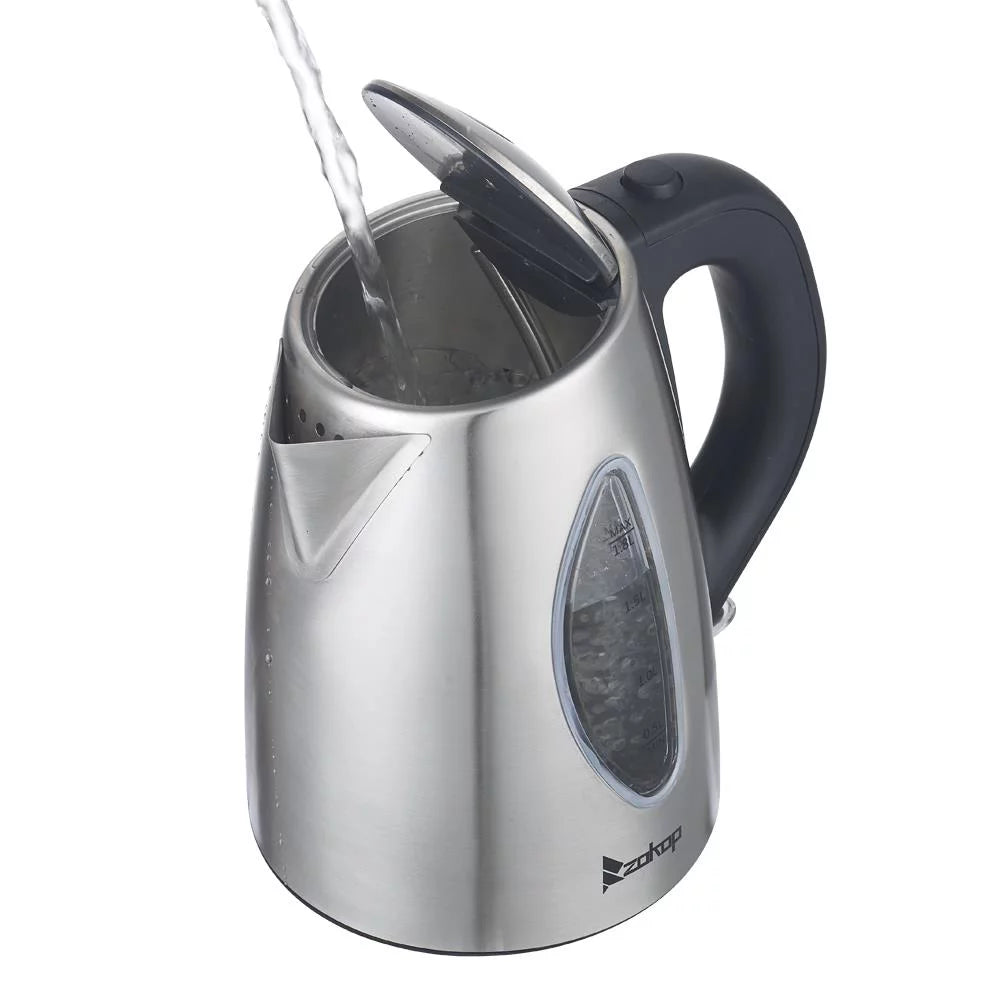 Stainless Steel Electric Tea Kettle with Boil-Dry Protection W266177