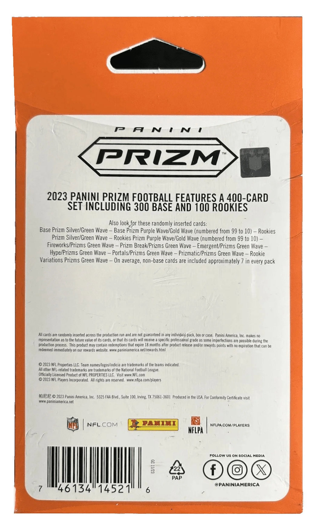 Football Trading Cards Hanger Box W891428