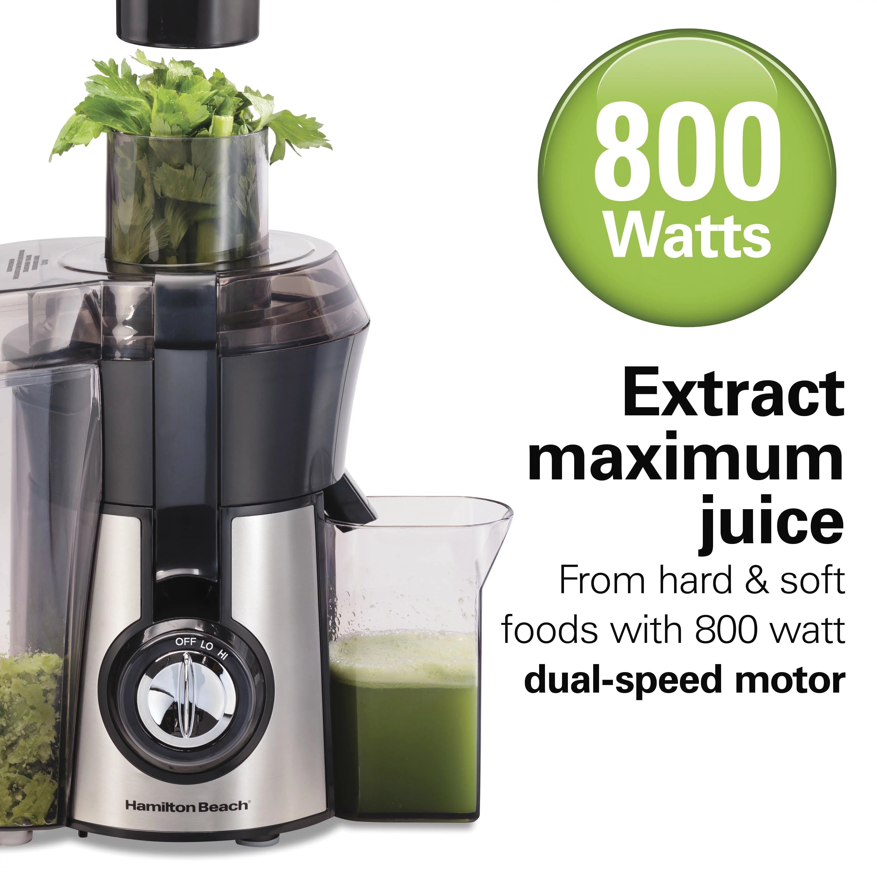 Easy Clean Juice Extractor, 800 Watts V2771