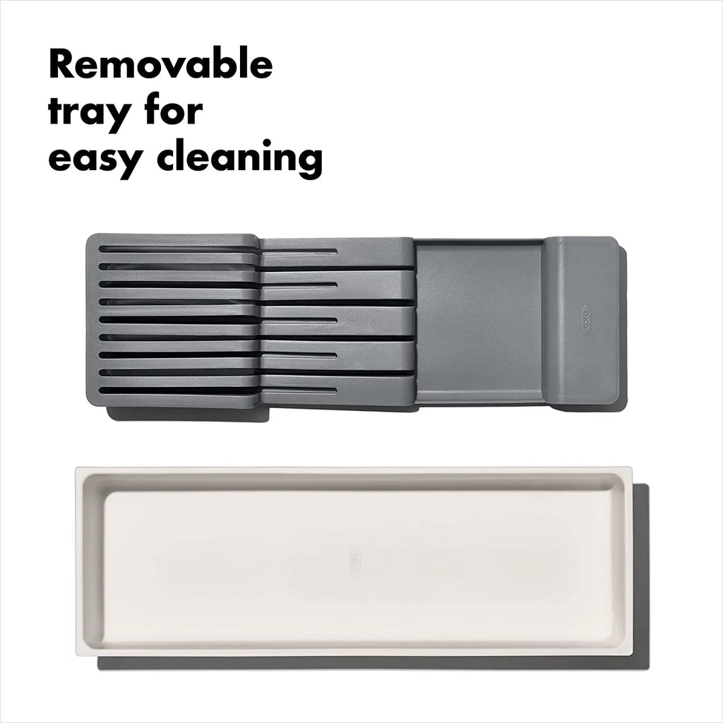 Compact Knife Drawer Organizer, White A703