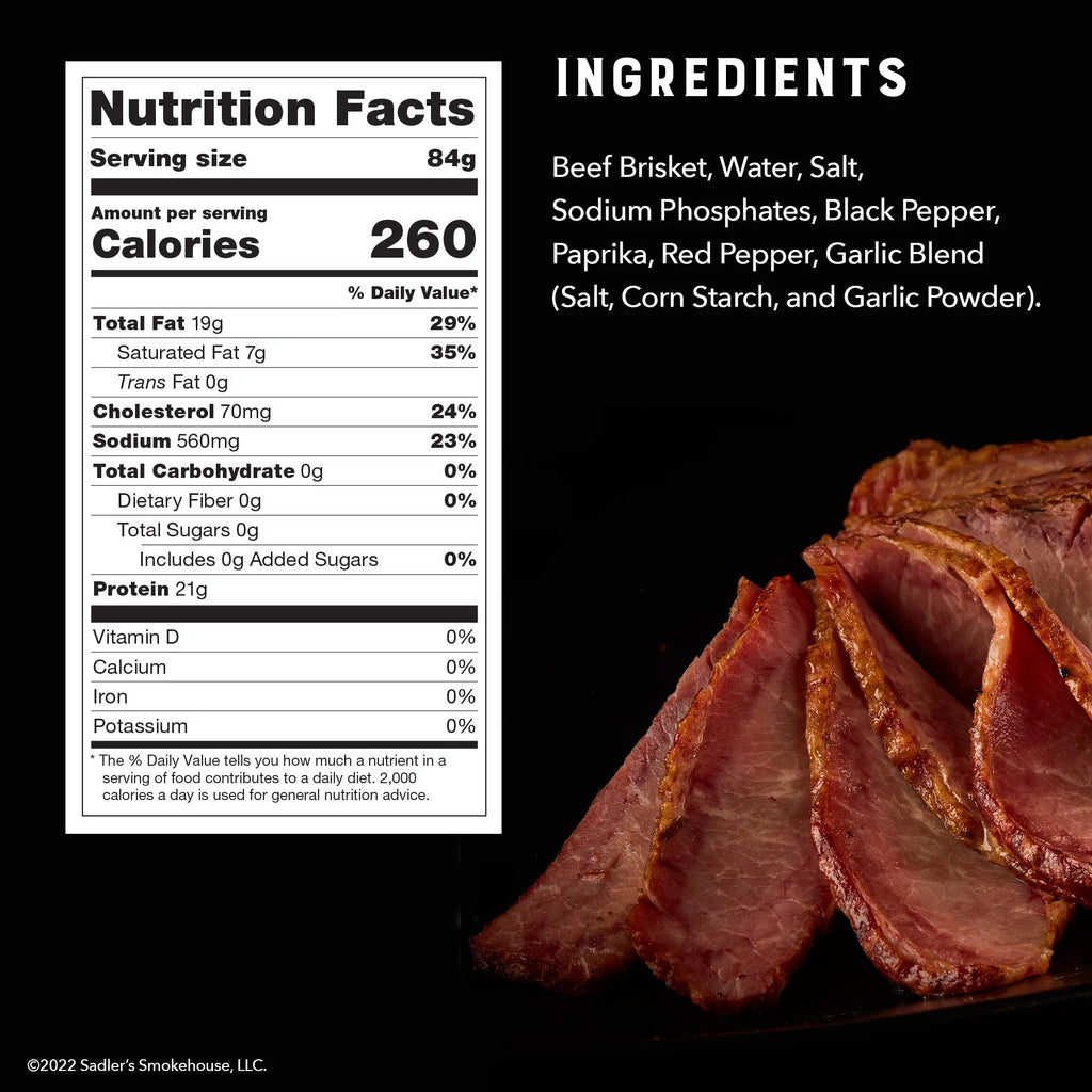 Seasoned Sliced Beef Brisket, 3-6 lbs I21217