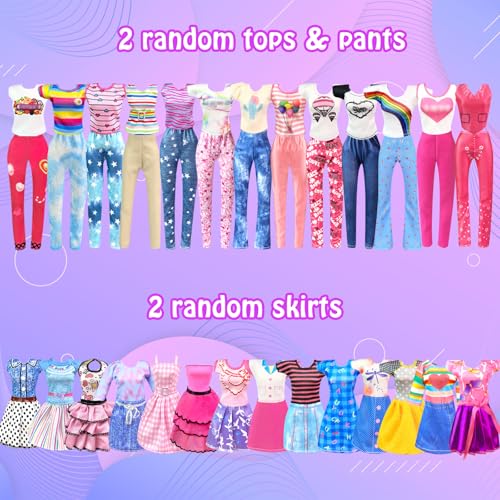Doll Clothes and Accessories Set with Closet for 11.5 Inch Doll U34465