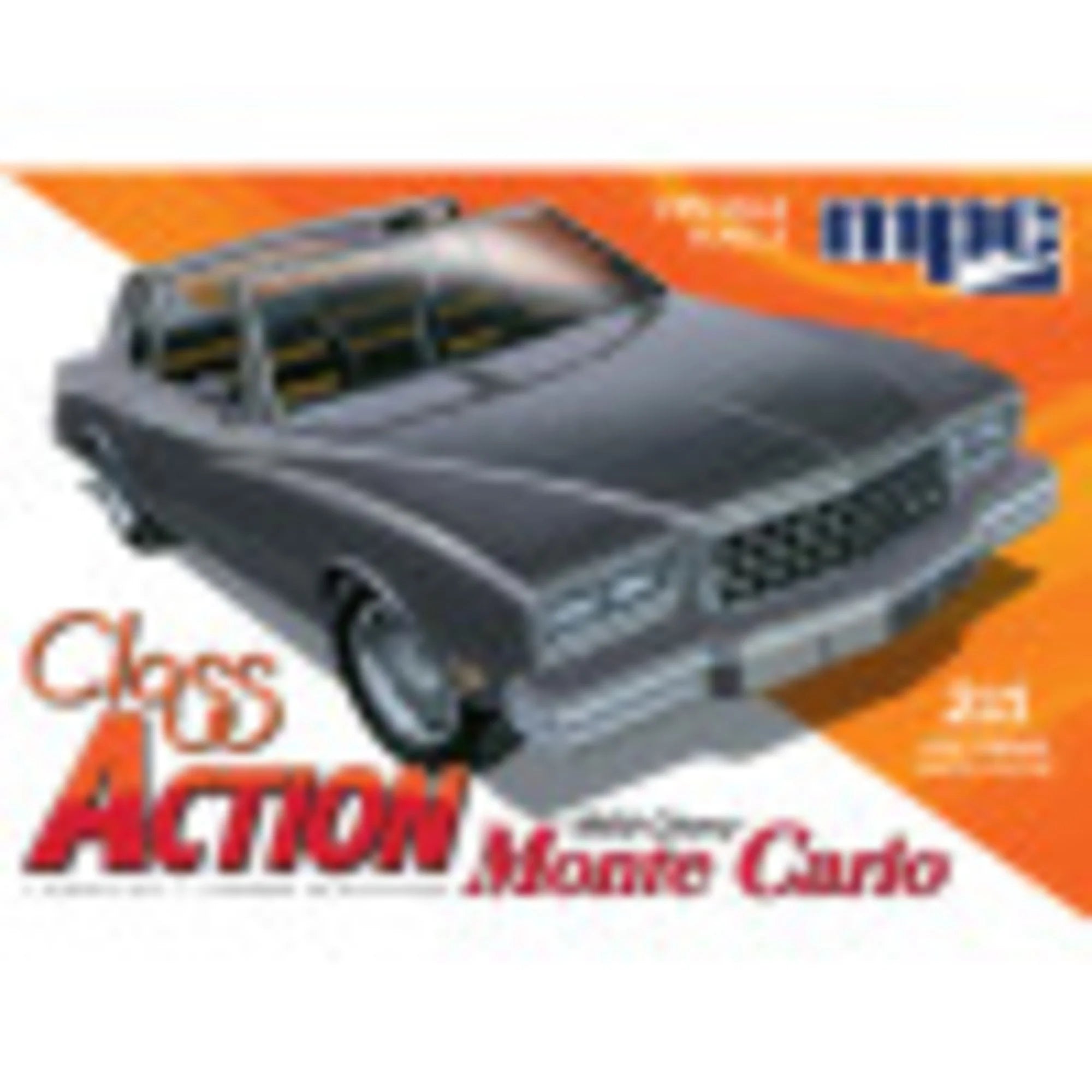 1:25 Scale Model Kit - 1980 Chevy Monte Carlo with Chopper & Trailer, Unpainted Building Kit Q628
