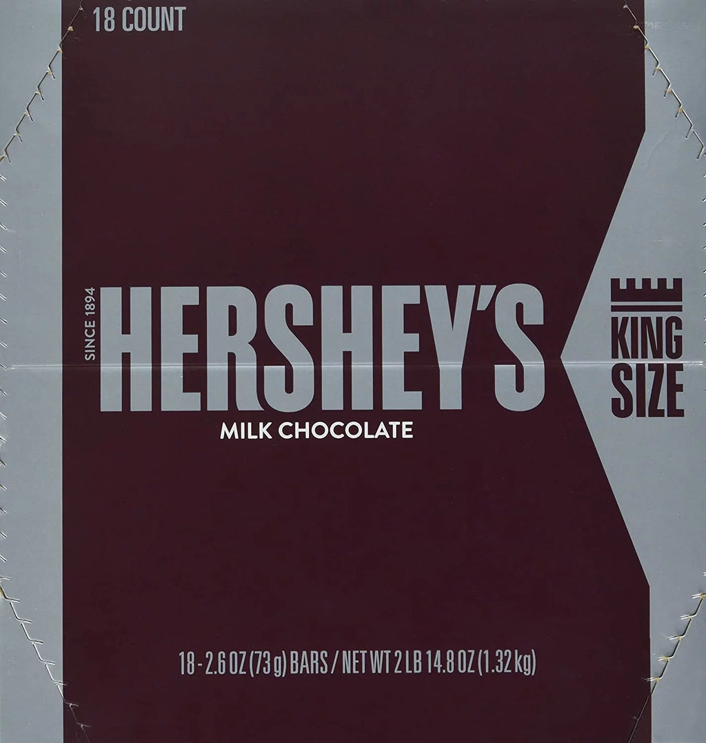 Chocolate Candy Bars, King Size (Pack of 18) G881124