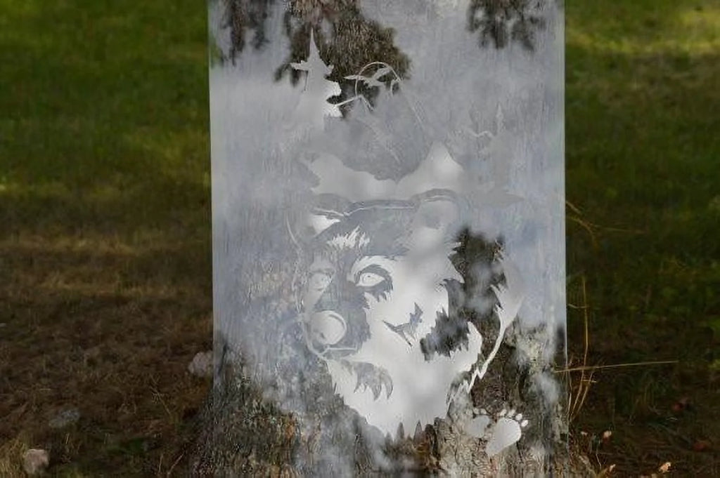 Front Door Etched Glass Vinyl Decals Privacy Film A452024