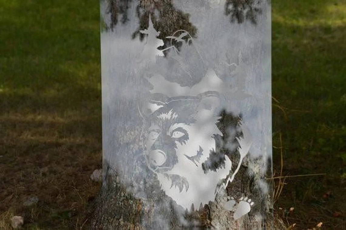 Front Door Etched Glass Vinyl Decals Privacy Film A452024