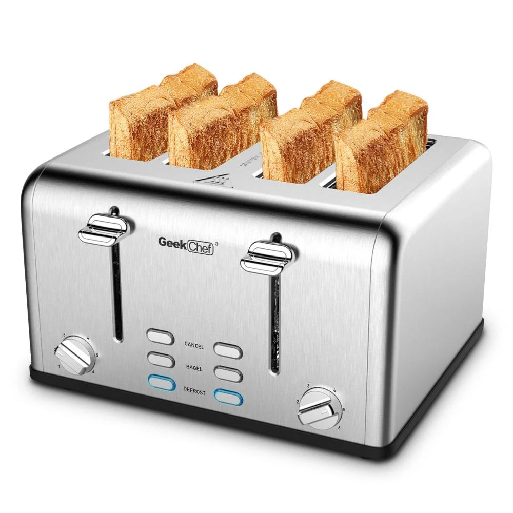 Stainless Steel 4-Slice Toaster with Extra-Wide Slots C973