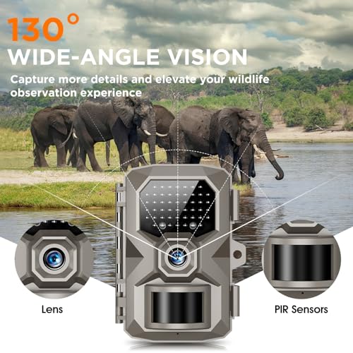 4K 48MP Trail Camera with Night Vision and Motion Activation C60730