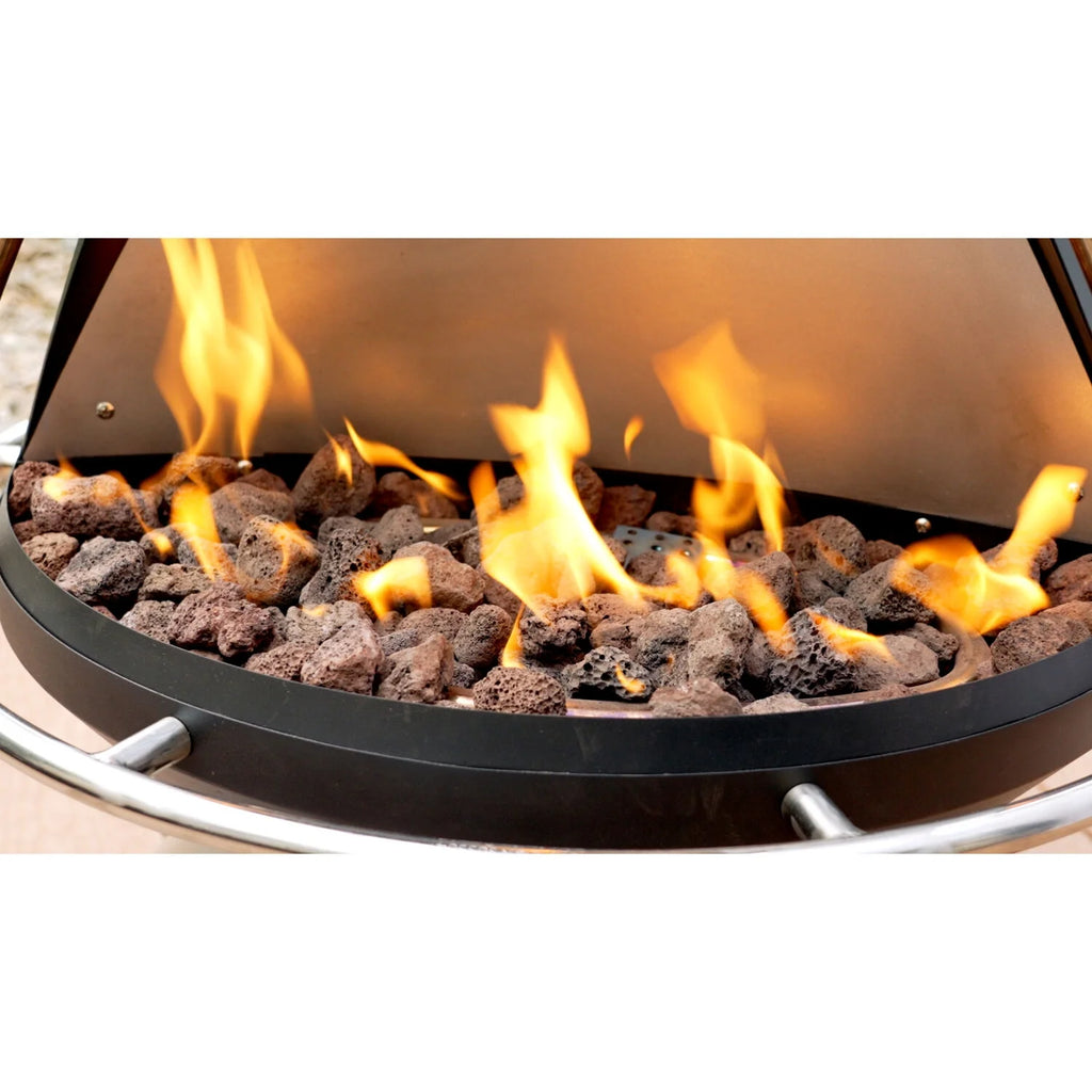 Propane Fire Pit Patio Heater with Tip-Over Safety Switch J586