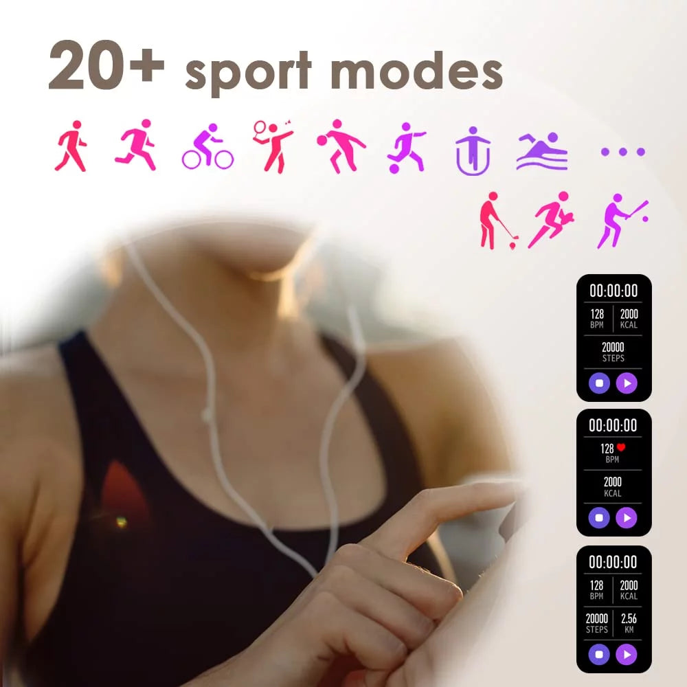 Ladies Smartwatch Waterproof Fitness Tracker with Step Counter C50983