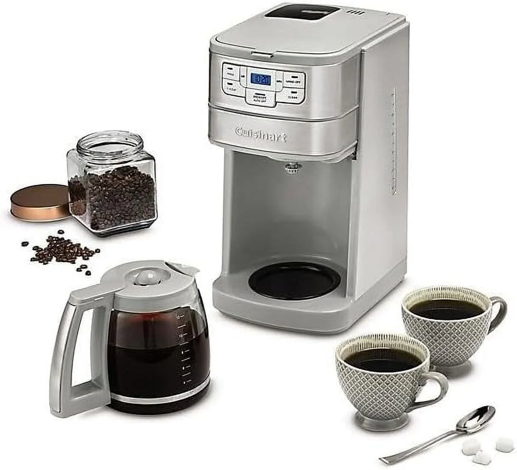 Automatic Grind and Brew 12-Cup Coffeemaker, Stainless Steel H603