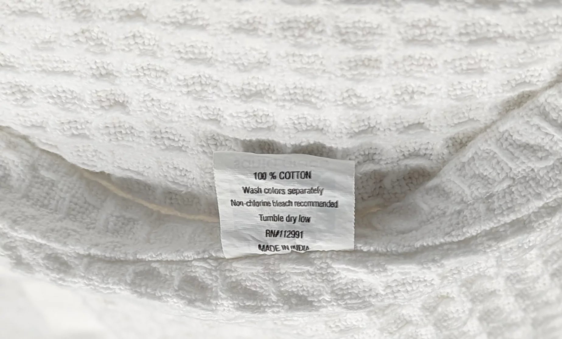 Honeycomb Thermal Waffle Blanket King White N624699