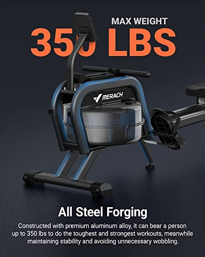 Magnetic Rowing Machine for Home, 16 Levels, Quiet Resistance, 350lbs Capacity D864861