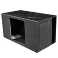 QPower Durable Single 15" Side-Vented Kicker L7 Square Subwoofer Speaker Box