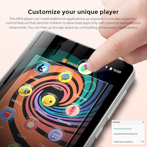 160GB Bluetooth WiFi MP3 Player with 4" Touch Screen W455759
