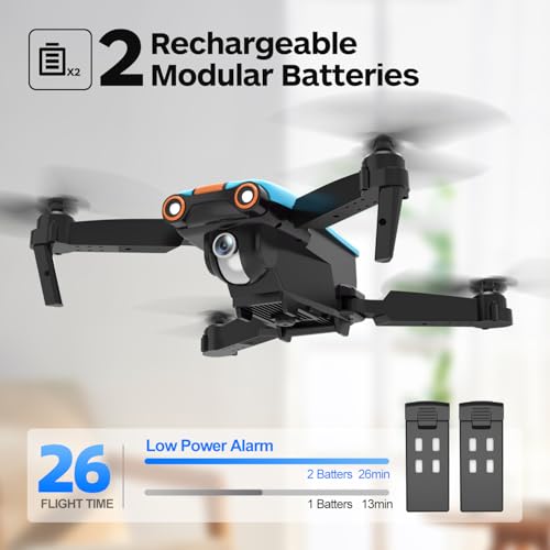 Drone with 4K Camera for Adults, Foldable FPV Quadcopter, 26 Mins Flight Time G1529
