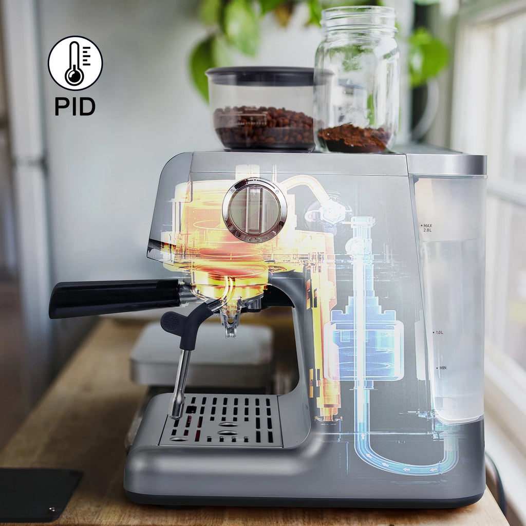 Semi-Automatic Espresso Machine - Silver - 2 Litre Water Tank K743951