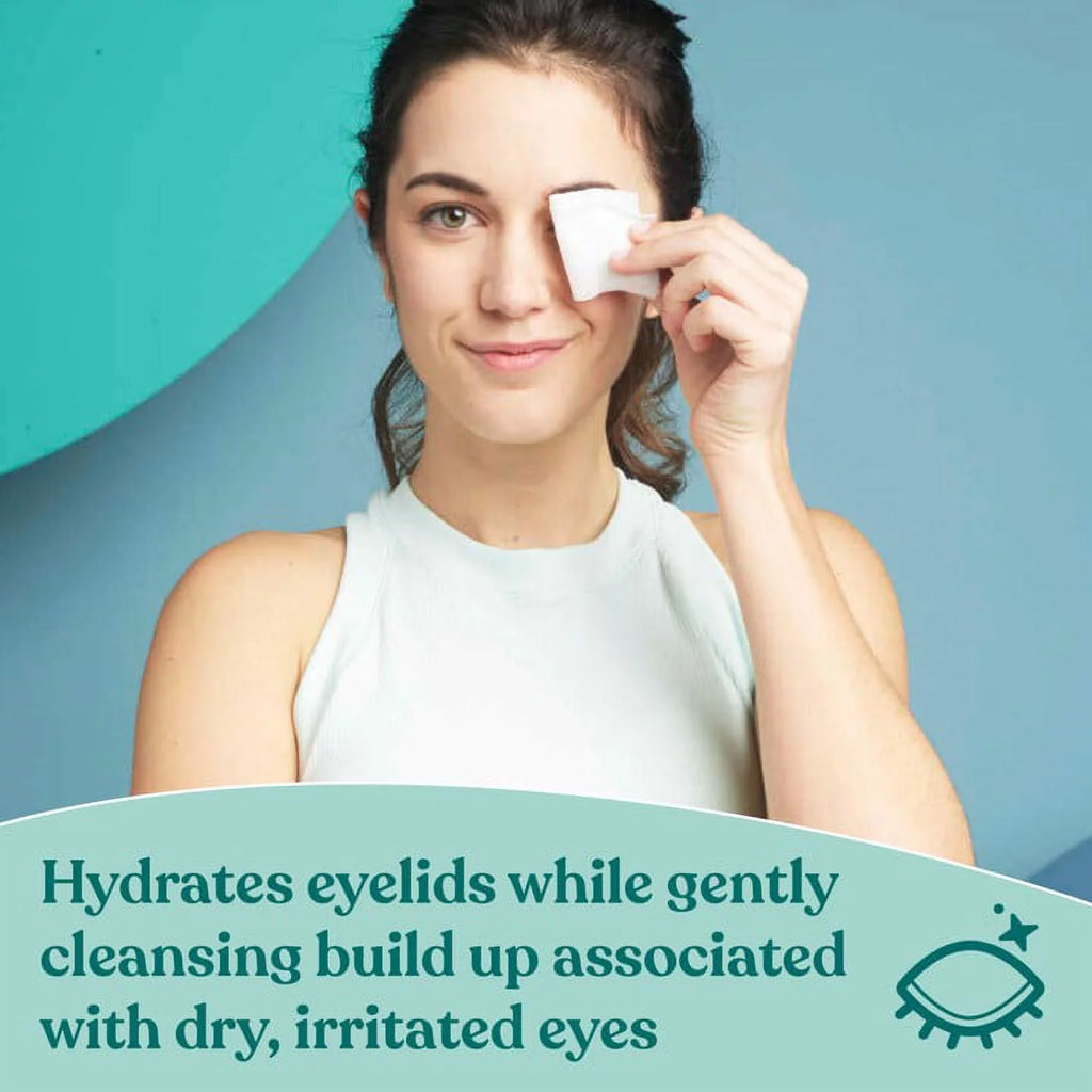 Micellar Eyelid Cleansing Wipes for Irritated and Dry Eyes, Preservative Free, 30 Count Z622