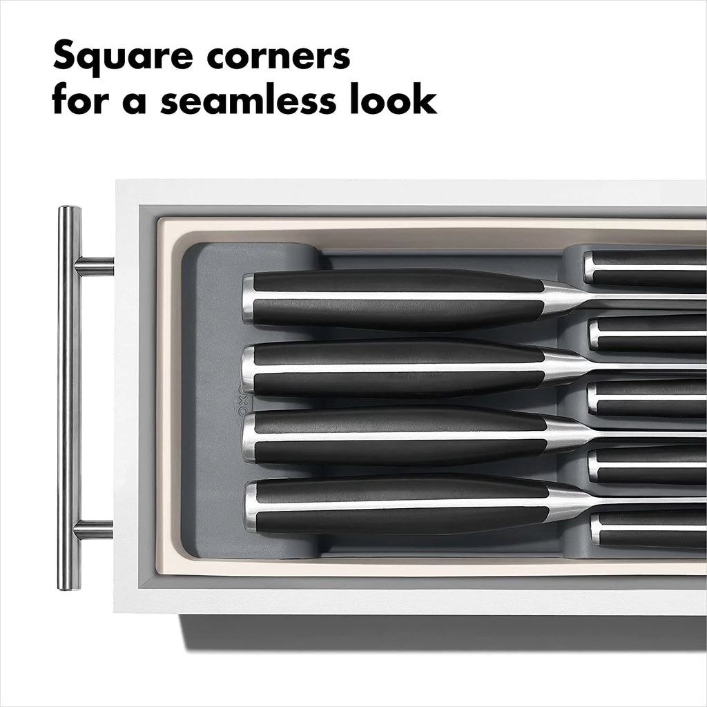 Compact Knife Drawer Organizer, White A703