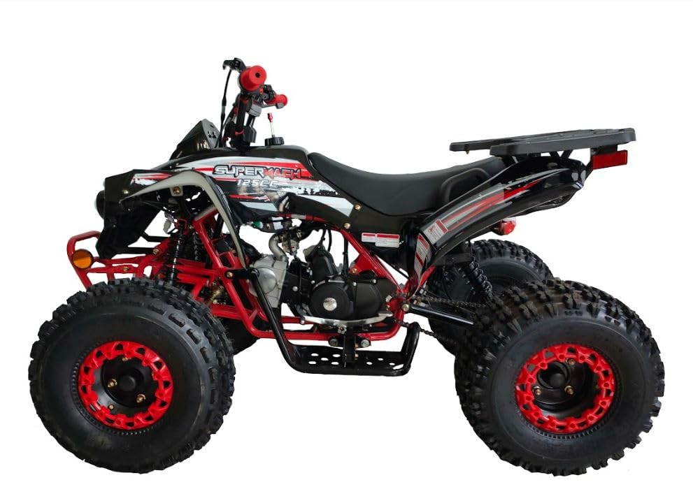 125cc ATV Quad with Reverse, Double Headlights, 19/18 Inch Tires, Green B155511