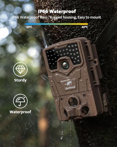 4K 36MP Trail Camera with Night Vision and 32GB Card D374377