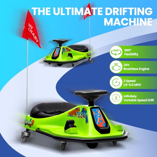 24V Electric Go Kart Drifting Car with 360° Rotation N6384