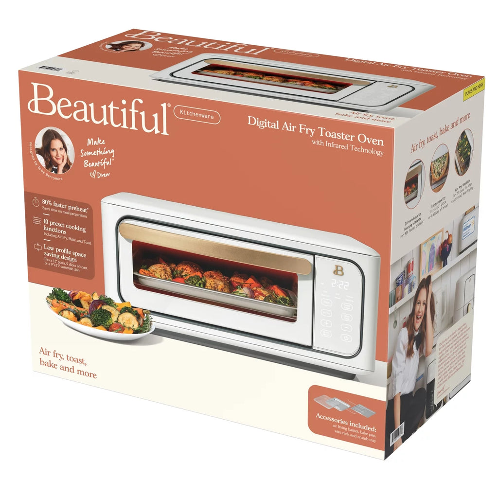 Infrared Air Fry Toaster Oven, 9-Slice, 1800 W, White B97381
