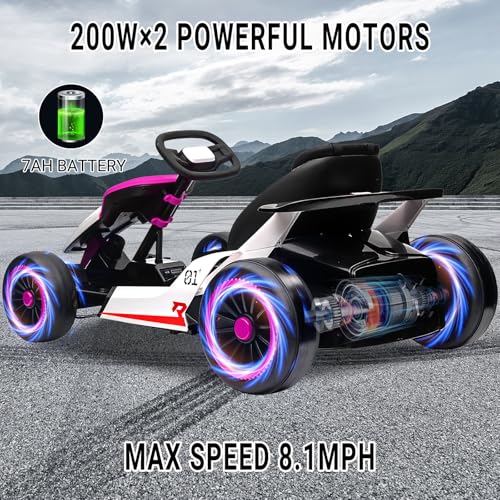 Electric Drift Kart for Kids, 24V, 2x200W Motor, Ages 6+ C51228