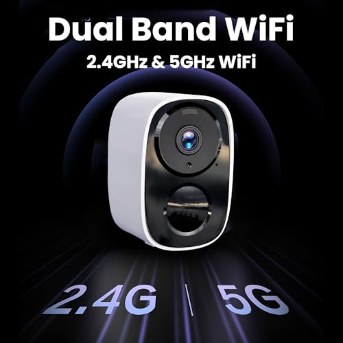2K Wireless Outdoor Security Camera, Battery Powered, AI Motion Detection N98013