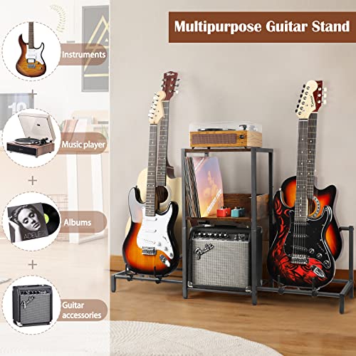 Guitar Stand 4-Tier Rack Holder for Acoustic, Electric, Bass R41022