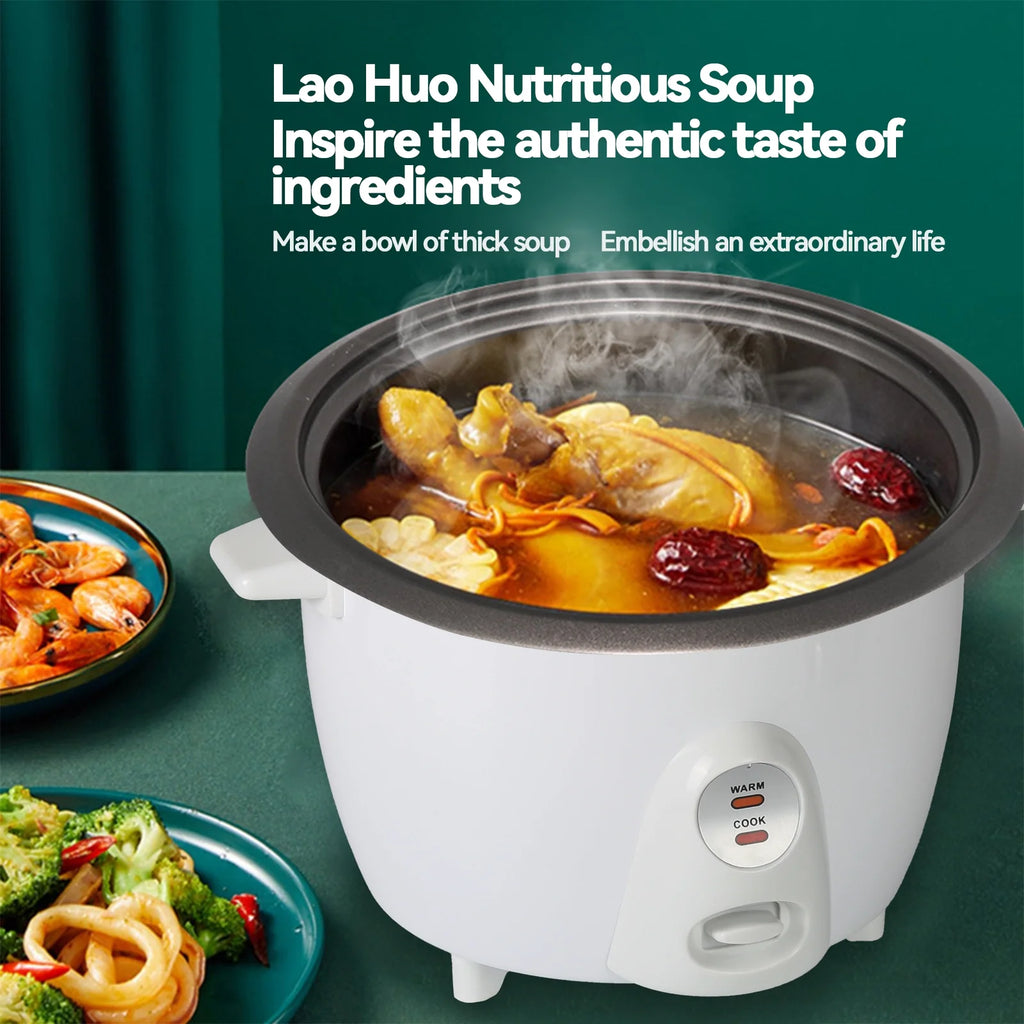 Portable Rice Cooker for Travel, 2L Electric Multifunctional Cooking Machine H406